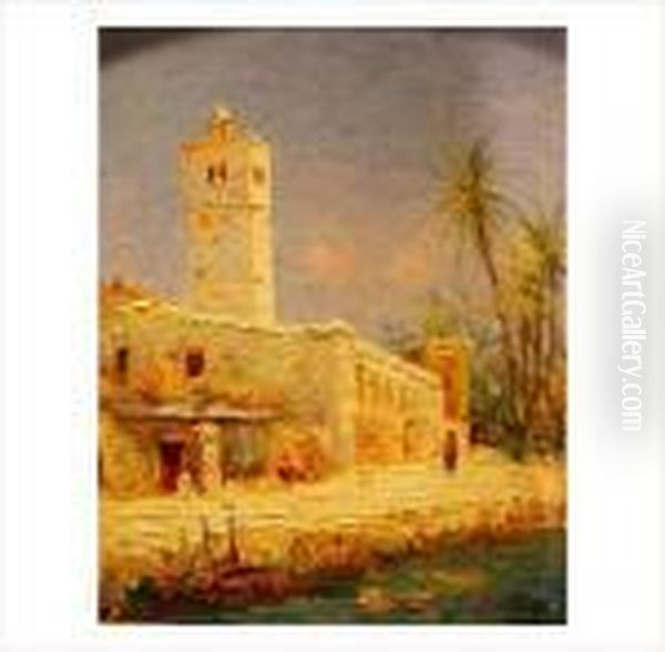 La Minaret Oil Painting by Francois Nicot