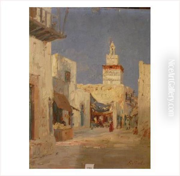 La Medina Oil Painting by Francois Nicot