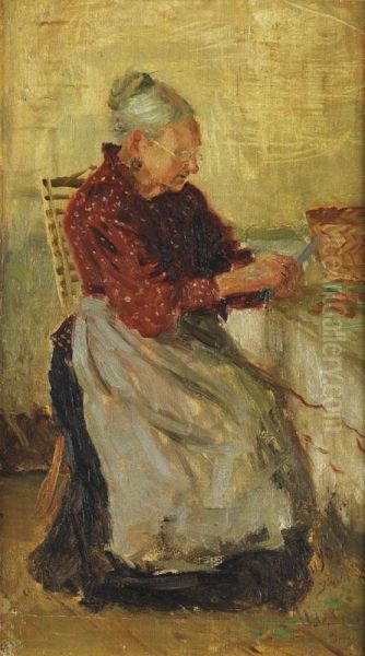 Femme Dans Un Interieur Oil Painting by Nikolai Avenirovich Shabunin