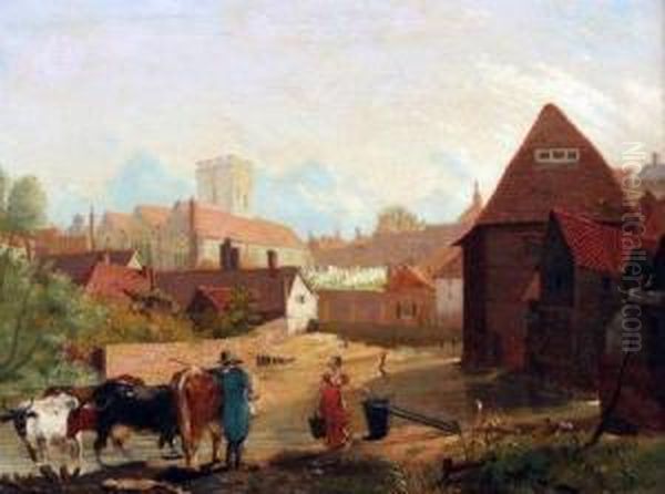 Yarmouth Oil Painting by Henry Ninham