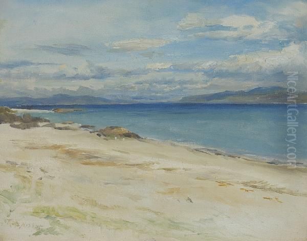 A Westcoast Seascape Oil Painting by Robert Buchan Nisbet