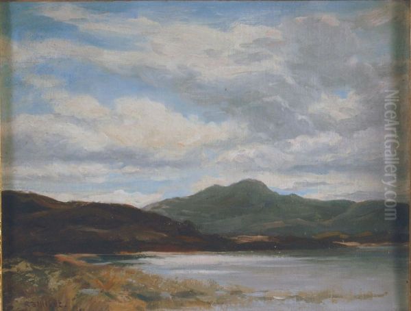 Farragon From Loch Morlich Oil Painting by Robert Buchan Nisbet