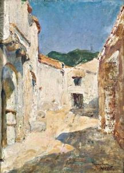 Ruelle Ensoleillee Oil Painting by Francisque Noailly