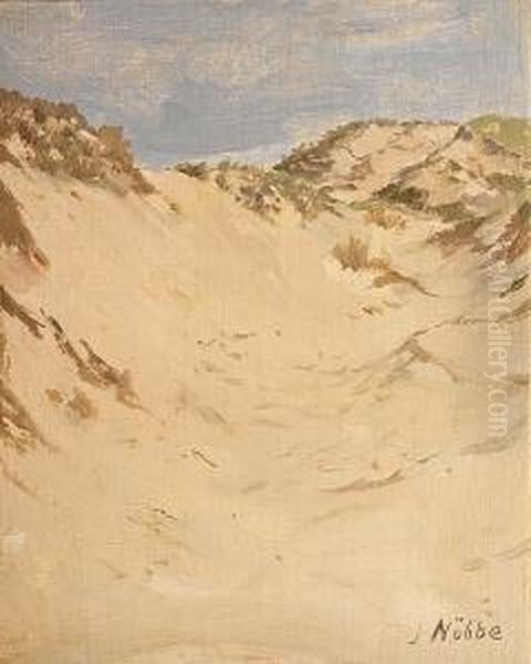 Sand Dunes. Signed J. Nobbe by Jacob Nobbe