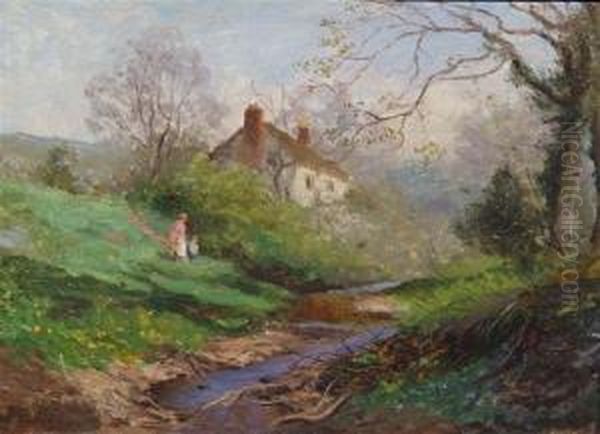 Spring Time In Worcestershire Oil Painting by John Bates Noel