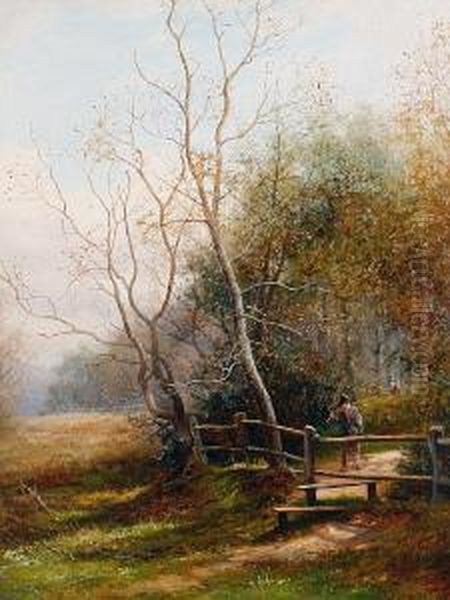 The Edge Of The Wood, Sutton Park Oil Painting by John Bates Noel