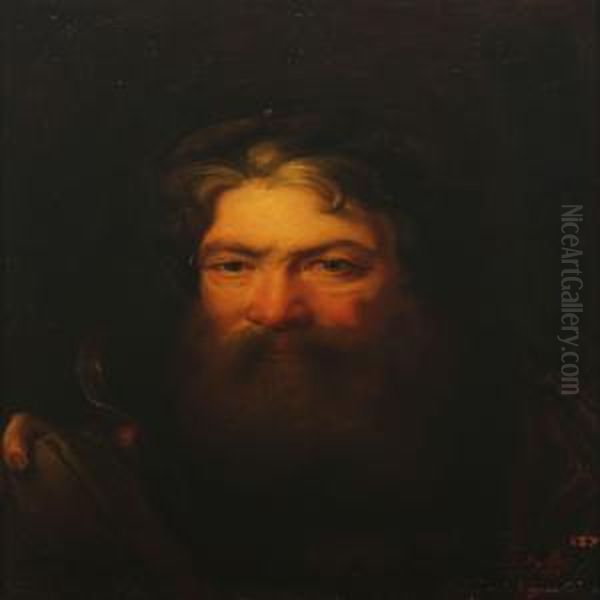 Portrait Of Gentleman With A Beard Oil Painting by Giuseppe Nogari