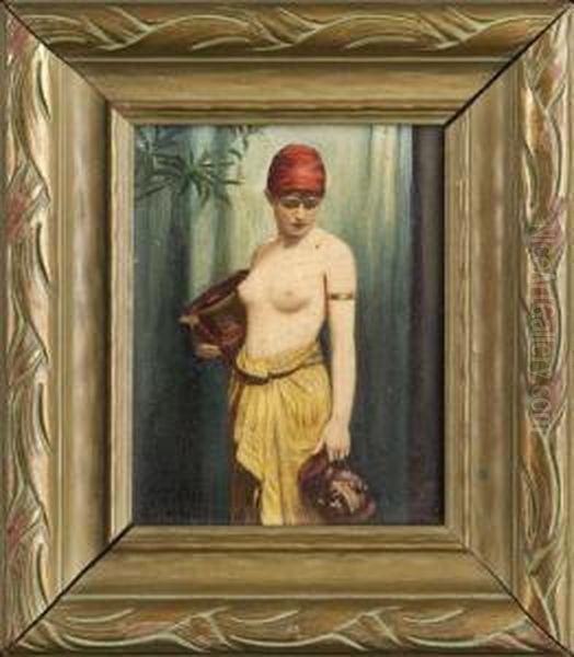 The Water Carrier Oil Painting by Max Nonnenbruch