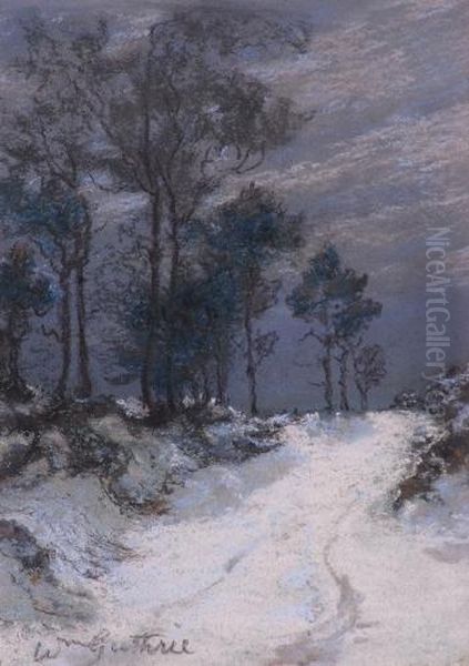 Guthrie Winter Landscape Oil Painting by William Norman Guthrie