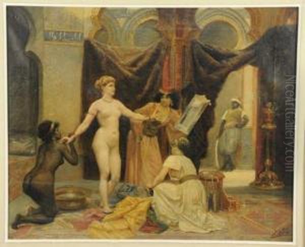 Harem Oil Painting by Jean Noro