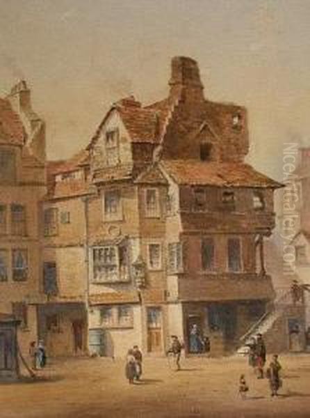 John Knox's House, Netherow Oil Painting by C.H. Norris