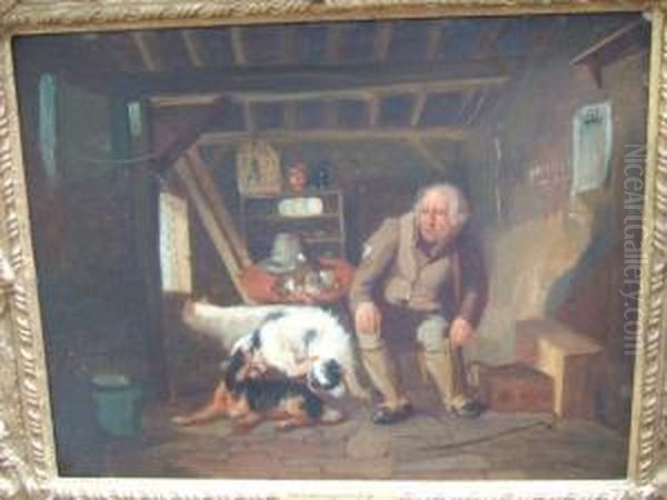 The Gamekeepers Cottage Oil Painting by John William North