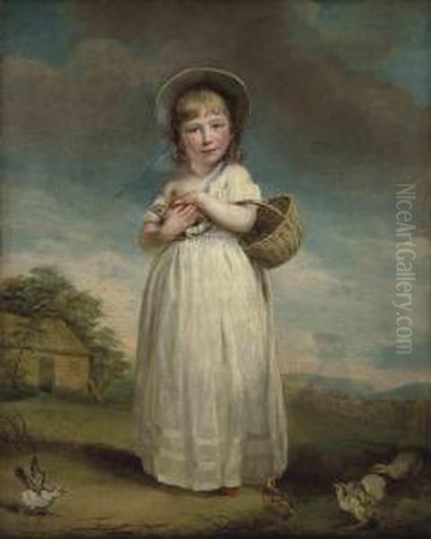 Portrait Of Harriet Bailey Foster Oil Painting by James Northcote