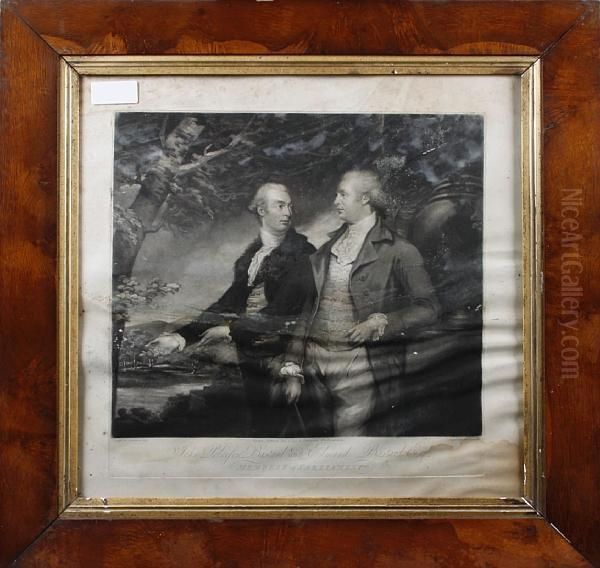 John And Edmund Bastard, Members Ofparliament Oil Painting by Samuel Northcote