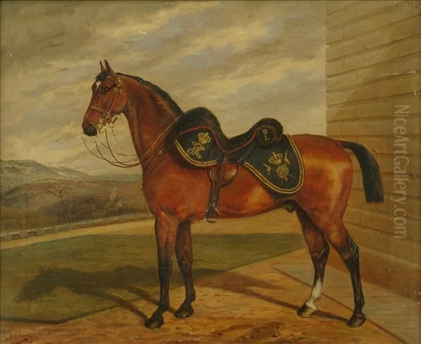 Stilton Of The 9th Lancers Oil Painting by Benjamin Cam Norton