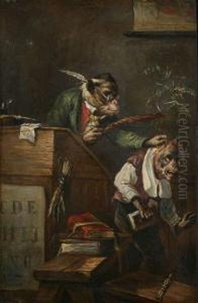 De Stoute Leerling Oil Painting by Emmanuel Noterman