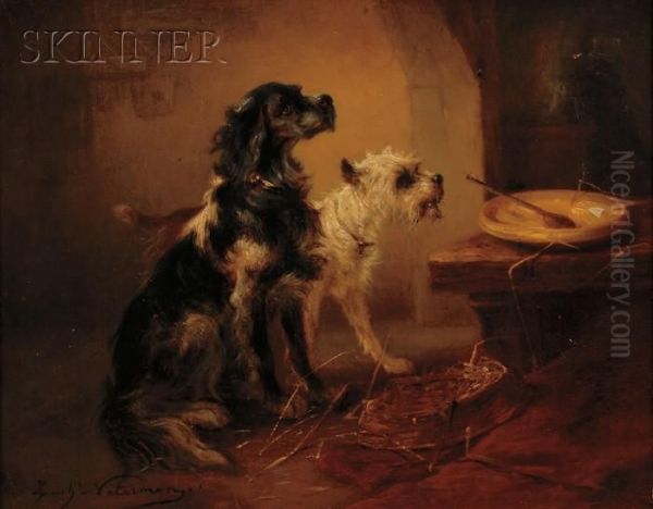 Mealtime Oil Painting by Zacharias Noterman