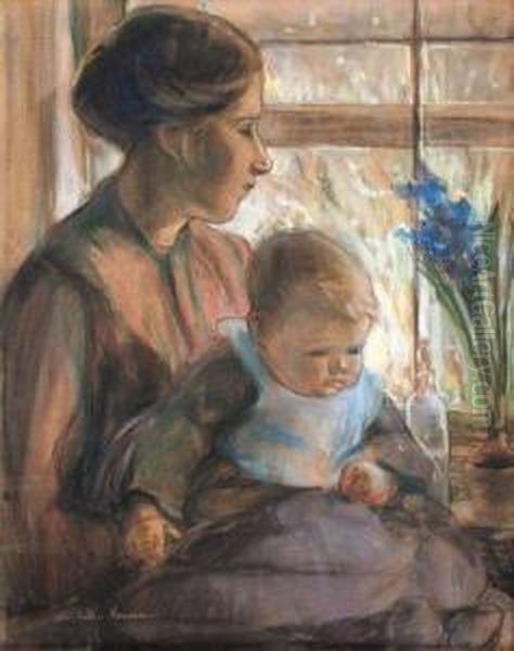 Maternite Oil Painting by Elizabeth Nourse