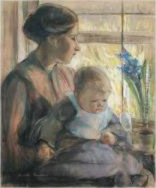 Maternite Oil Painting by Elizabeth Nourse