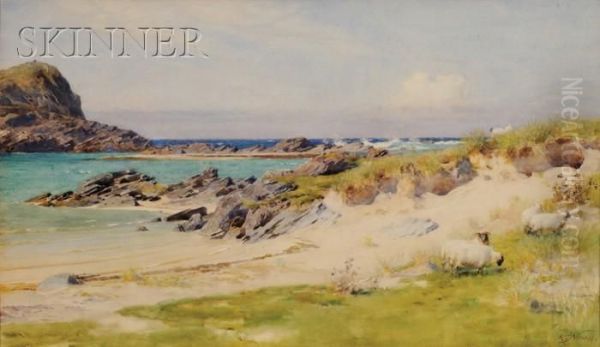 The Seashore Colonsay Oil Painting by Arthur Trevethin Nowell