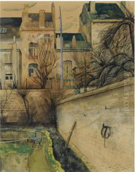 Le Jardin Oil Painting by Felix Nussbaum