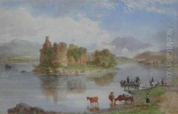 Loch Katrine Oil Painting by William Nutter