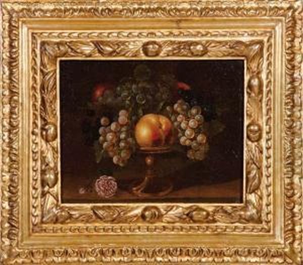 Natura Morta Di Frutta Con Fruttirera Oil Painting by Panfilo Nuvolone