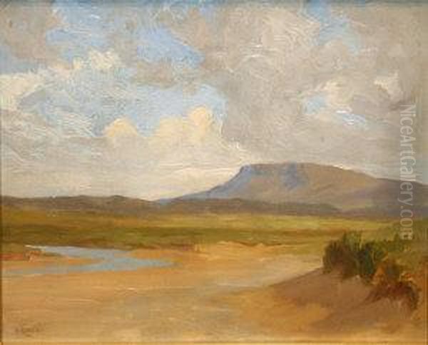 View Of Benbulben Oil Painting by Dermod William O'Brien