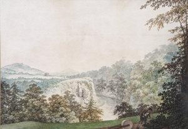 A View Of The River Boyne From The Window Of Beauparc Oil Painting by James G. O'Brien