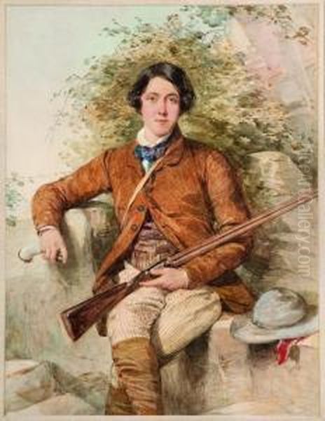 Portrait Of Heneage Finch, 6th Earl Of Aylesford Oil Painting by Octavius Oakley