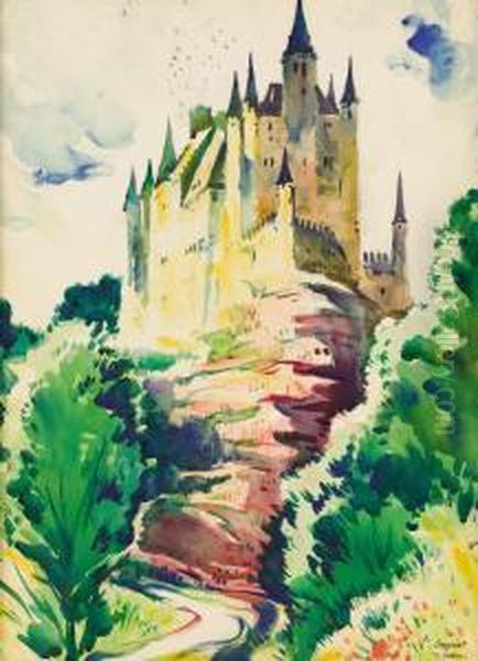 Segovia, Spain Oil Painting by Thornton Oakley