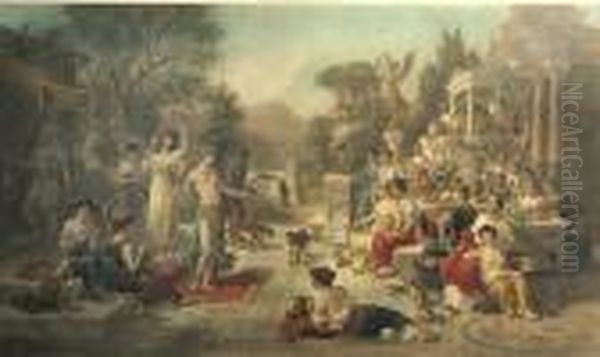 When Rome Was Mistress Of The World Oil Painting by Emanuel Oberhauser