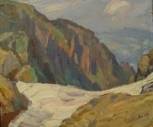 Am Schneegrubenrand Oil Painting by Hans E. Oberlander