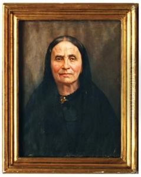 Retrato De Dama Con Mantilla Negra Oil Painting by Jose Obregon