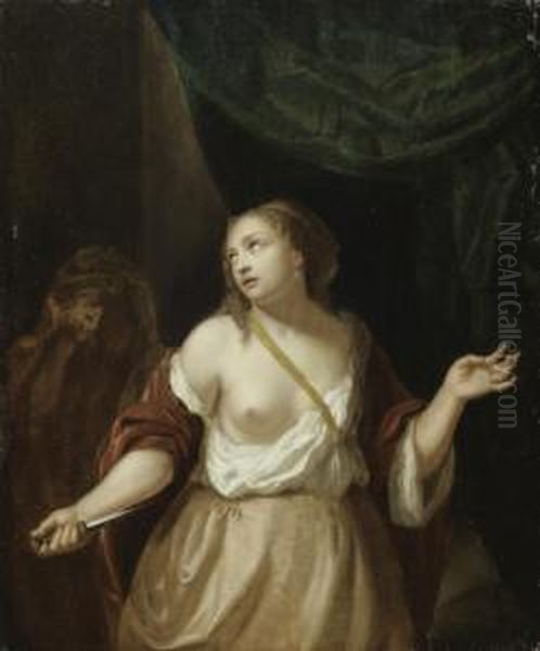 Lucretia Oil Painting by Jacob Ochtervelt