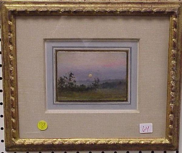 Sunrise At Johnson's Oil Painting by Leonard Ochtman