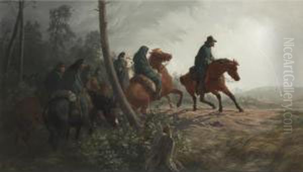 The Union Scout Oil Painting by Johannes Adam Simon Oertel