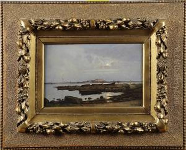 Marstrand Oil Painting by Oscar Ohlson