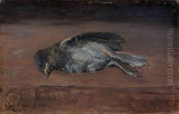 Oiseau Oil Painting by Jean-Baptiste Olive