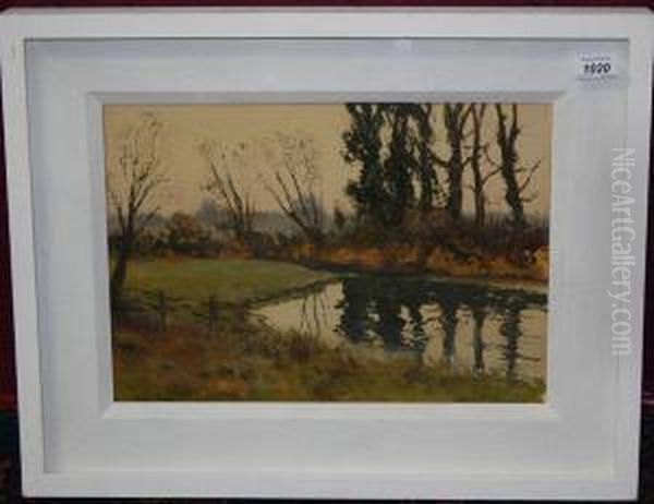 River Landscape Oil Painting by Peter Oliver