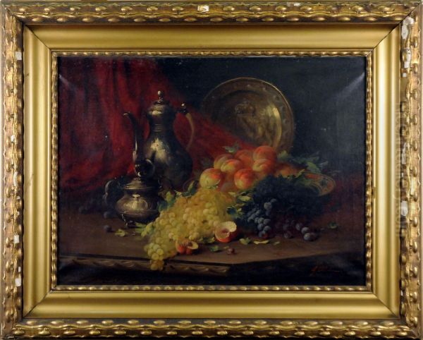 Nature Morte Aux Fruits Oil Painting by Georges Olivier