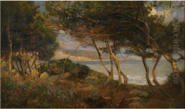 The Coast Near La Mortola by Herbert Arnauld Olivier