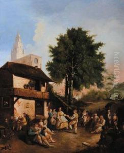 Festa Campestre Oil Painting by Pietro Domenico Oliviero