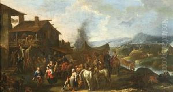 Fiera Campestre Oil Painting by Pietro Domenico Oliviero