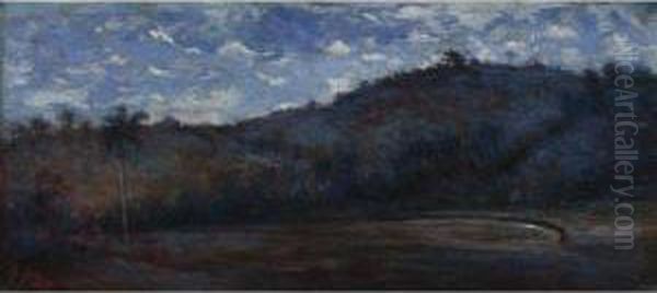 Paisaje Nocturno Oil Painting by Francisco Manuel Oller