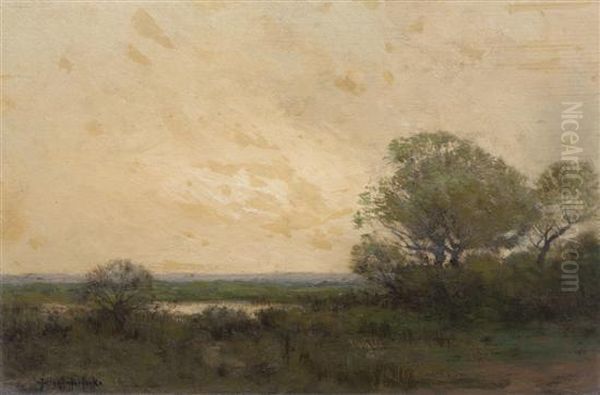 On The Marshes, Staten Island Oil Painting by Julian Onderdonk