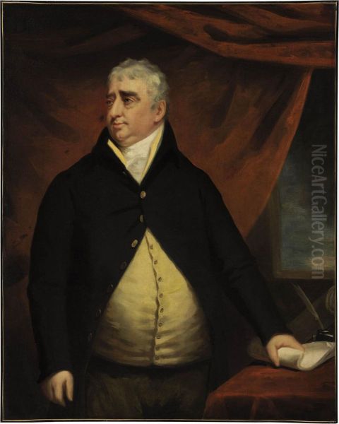 Portrait Of The Right Honourable Charles James Fox Oil Painting by John Opie