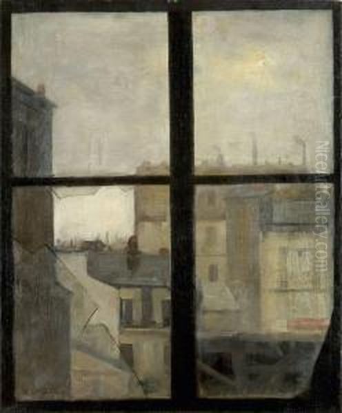 Blick Aus Dem Fenster Oil Painting by Ernst Oppler