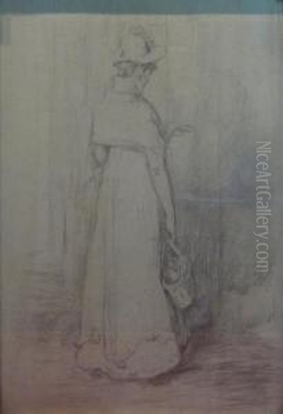 Study Of Girl's Back Oil Painting by Sir William Quiller-Orchardson