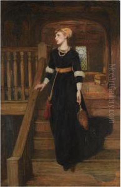 Amy Robsart Oil Painting by Sir William Quiller-Orchardson